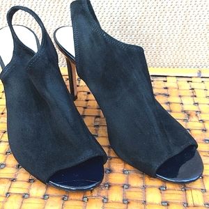Cole Hann Black Suede Dress Sandal
